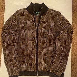 Ralph Lauren Men's Black and Tan Sweater